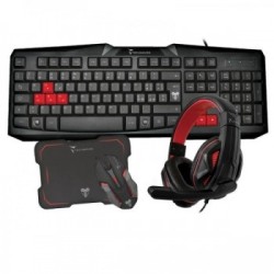 TechMade Gaming Set comprensivo Tastera - Mouse + Tappetino e Cuffie